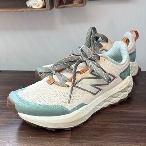 New Balance Women's Sneakers - Cream, Gray, and Teal